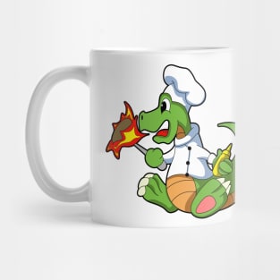 Dragon as Chef  with Cooking apron Mug